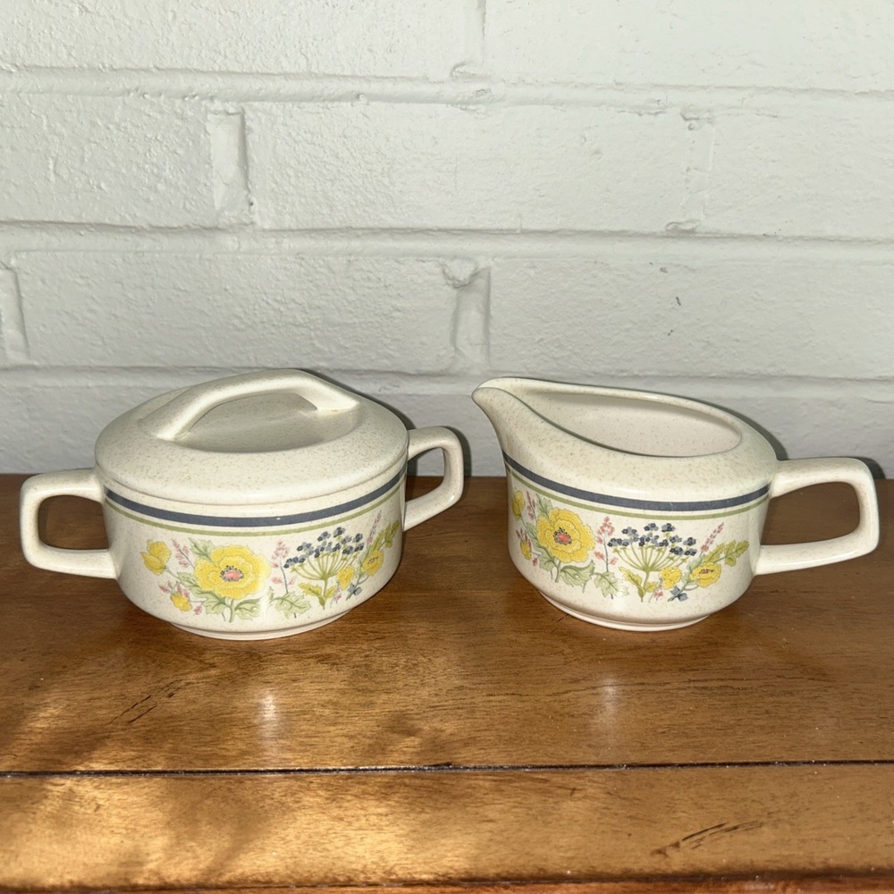 Lenox, Temper-ware  SUMMER SPICE, Cream & Sugar‎ Set